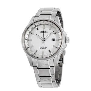Men’s Citizen Eco Drive Titanium Silver Watch